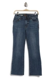 Kut From The Kloth Nikki Raw Hem Low Rise Kick Flare Jeans In Belladonna