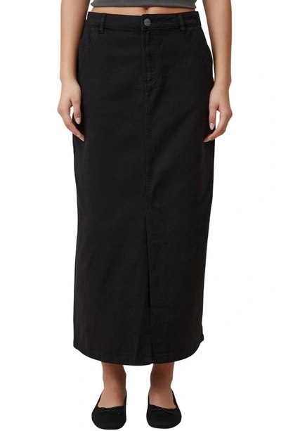 Cotton On Ryder Utility Maxi Skirt In Black