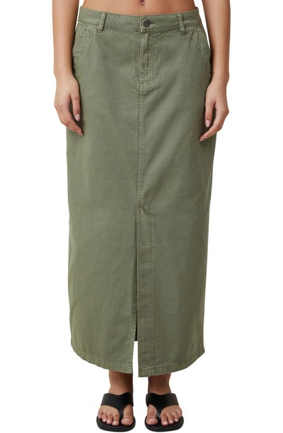 Cotton On Women's Ryder Utility Maxi Skirt In Khaki