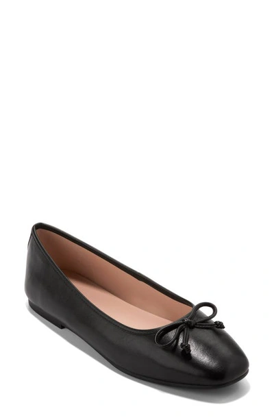 Cole Haan Women's Yara Soft Ballet Flats In Black Leather