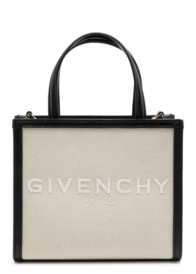 Givenchy G-tote Mini Canvas Tote In Natural