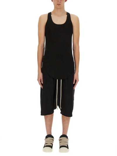 Rick Owens Drkshdw Drk Tank Tshirt In Black