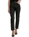 DOLCE & GABBANA DOLCE & GABBANA BROWN BOYFRIEND MID WAIST COTTON DENIM WOMEN'S JEANS