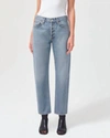 Agolde Parker Low Slung Vintage Straight In Blue
