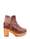 BED STU VIENA ANKLE BOOT IN ALMOND OATS RUSTIC