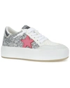 Vintage Havana Womean's Ream 9 Platform Sneakers In Silver Sparkle In Multi