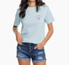 SOUTHERN TIDE SKIPJACK SHELL TRIO T-SHIRT IN BALTIC TEAL