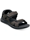 Nunn Bush Rio Vista Mens Faux Leather Slingback Ankle Strap In Black