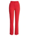 Cinq À Sept Kerry High Waist Pants In Red