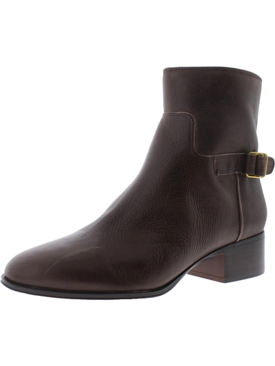 Sarto Franco Sarto Joanne Womens Leather Western Ankle Boots In Brown