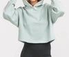 SOUTHERN SHIRT COMPANY CROPPED GYM CLASS HOODIE IN MOON MIST