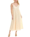 Rebecca Taylor Lace Tank Maxi Dress In Beige