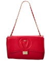 Valentino By Mario Valentino Posh Signature Leather Shoulder Bag In Red