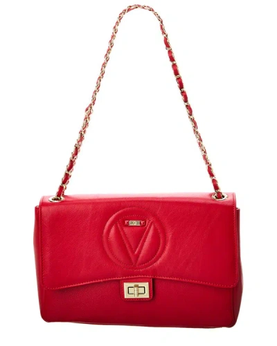VALENTINO BY MARIO VALENTINO POSH SIGNATURE LEATHER SHOULDER BAG