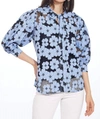 Eva Franco Viola Blouse In Daisy Blue In Blue