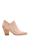 FRYE REED SCALLOP SHOOTIE ANKLE BOOT IN PALE BLUSH