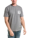 Off-white Slim Fit Crewneck T-shirt With Embroideries In Grey