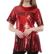 WHY DRESS LET'S PLAY BALL TOP IN RED/BLACK