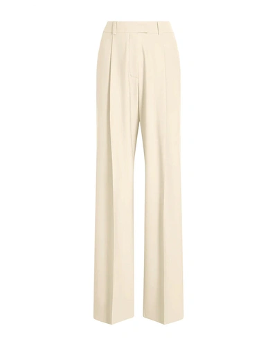 Another Tomorrow Relaxed Wide-leg Pants In Cream