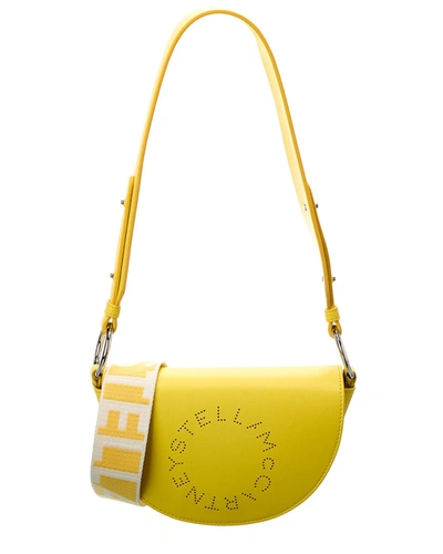 Stella Mccartney Marlee Mini Logo Crossbody In Yellow