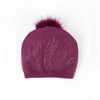Pia Rossini Laurie Sequin-embellished Pom Beanie In Red
