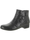 TROTTERS MILA WOMENS LEATHER BUTTON ANKLE BOOTS