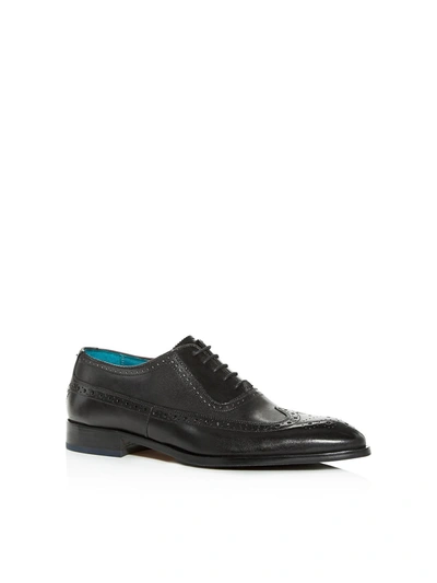 Ted Baker Asonce Mens Leather Lace-up Oxfords In Black