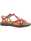 Naot Dorith Womens Leather Open Toe Slingback Sandals In Kiss Red Leather