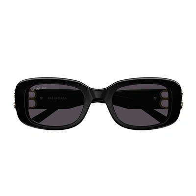Balenciaga Eyewear Rectangular Frame Sunglasses In Black