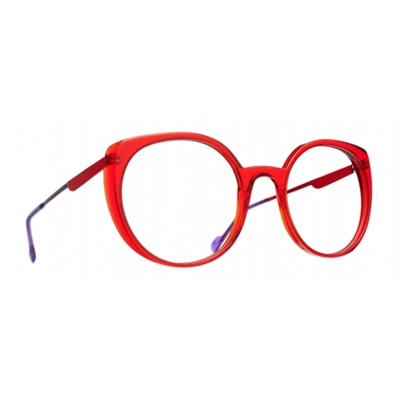 Blush By Caroline Abram Doudou Eyeglasses In Red
