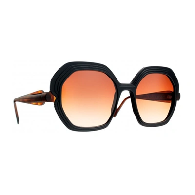 Caroline Abram Sunglasses In Nero/marrone