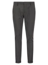 Dondup Cuffed Hem Stretch Cotton Trousers