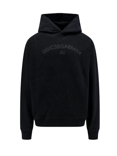 DOLCE & GABBANA COTTON SWEATSHIRT WITH FRONTAL LOGO