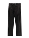 WHITESAND COTTON TROUSER WITH ELASTIC WAISTBAND AND DRAWSTRING AT WAIST