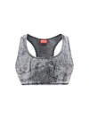 Diesel De-toppy-s Denim Crop Top