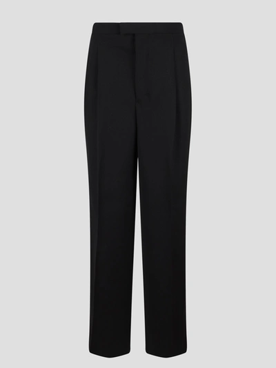 Ami Alexandre Mattiussi High Waist Large Trousers In Black