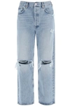 Agolde '90's ' Light Blue Jeans With Rips