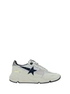 Golden Goose Running Sole Nylon Leather Sneakers