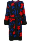 Pucci Knit Belted Overcoat In Black