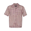 Andersson Bell Open-knit Shirt In Neutrals/purple