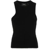 Axel Arigato Scoop Asymmetric-hem Stretch-cotton Tank Top In Black