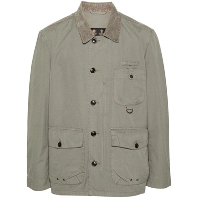 Barbour Military Shirt Jacket In Green