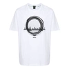 Hugo Boss Stretch-cotton Regular-fit T-shirt With Seasonal Artwork In White