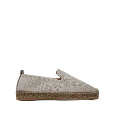 Brunello Cucinelli Monili-trim Slip-on Espadrilles In Beige