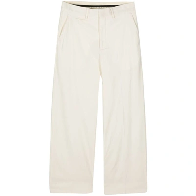 Canaku Straight-leg Crepe Trousers In Neutrals