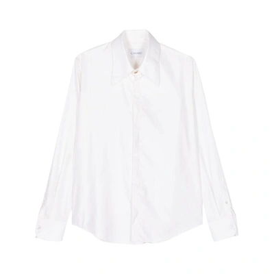 Canaku Interlock-twill Shirt In White
