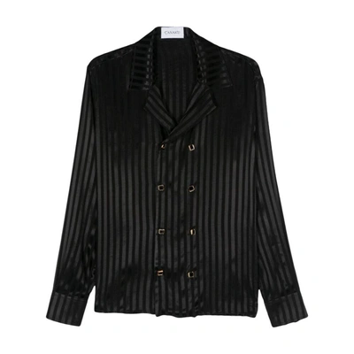 Canaku Multi Way-fastening Shirt In Black