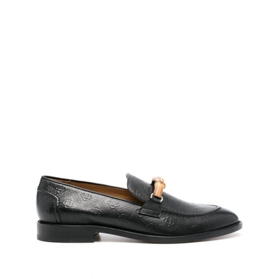 Casablanca Logo-embossed Loafers In Black