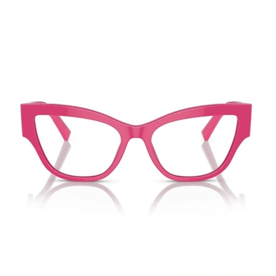 Dolce & Gabbana Dg3378 Dg Crossed Eyeglasses In Pink