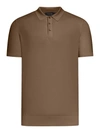 Nome Short-sleeved Cotton Tennis Polo In Brown